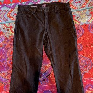NYDJ Marilyn Capri Dark Wash Stretch Denim Jeans 18W